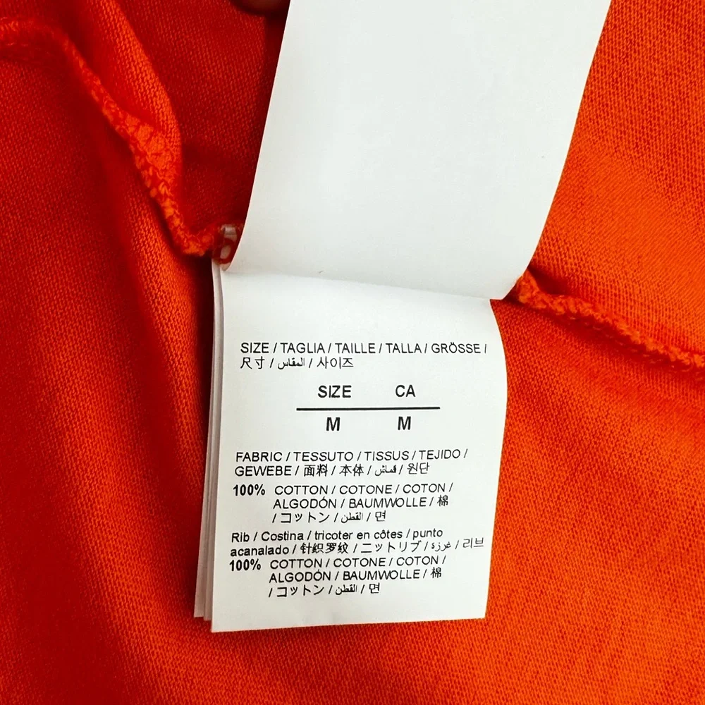 OFF-WHITE Logo Print Long-Leeve T-Shirt in Orange - Picture 8 of 8